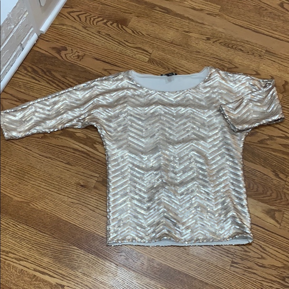 White House black market sequin top (S)